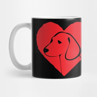 Heart Dog Gift Mug